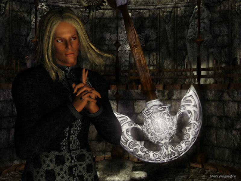 elf warrior with axe