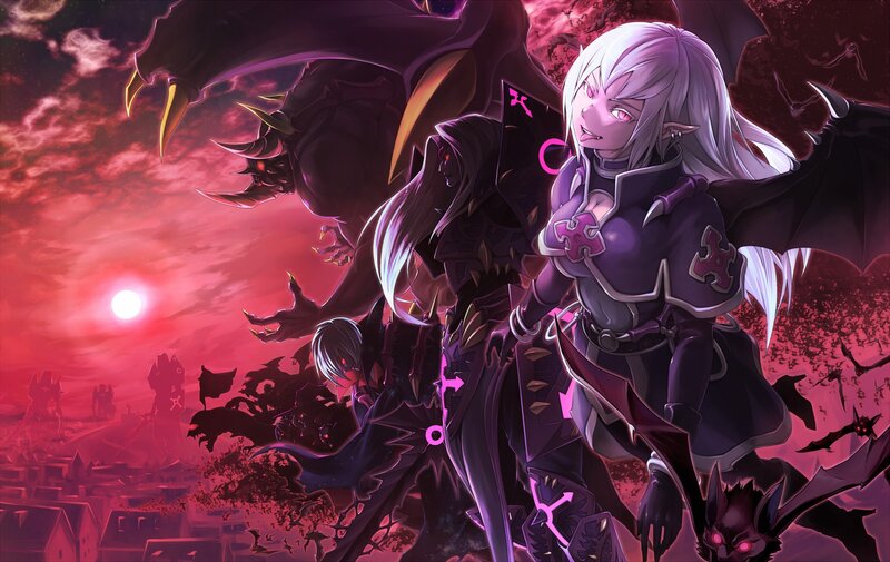 Elf Warrior with Bat Wings