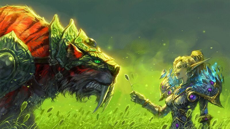 Elf Warrior with Beast