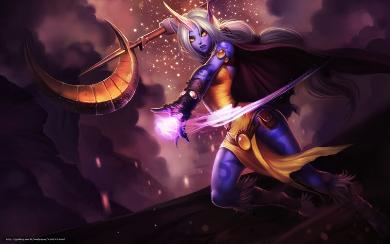 elf warrior with crescent blade