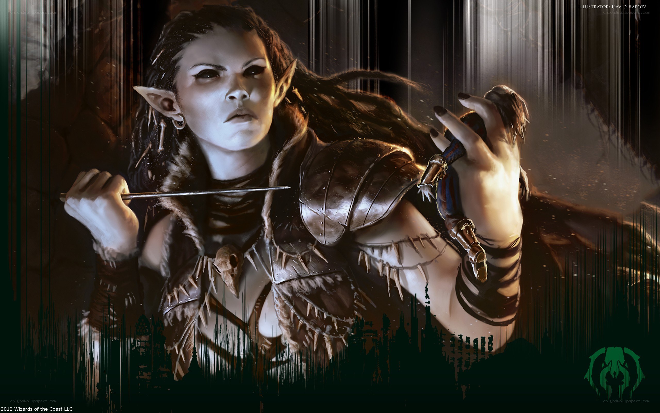 elf warrior with dagger