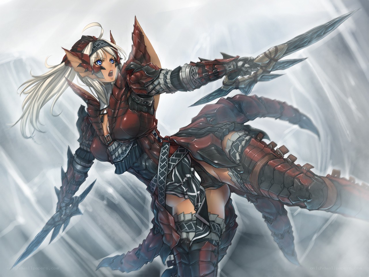 elf warrior with dual blades