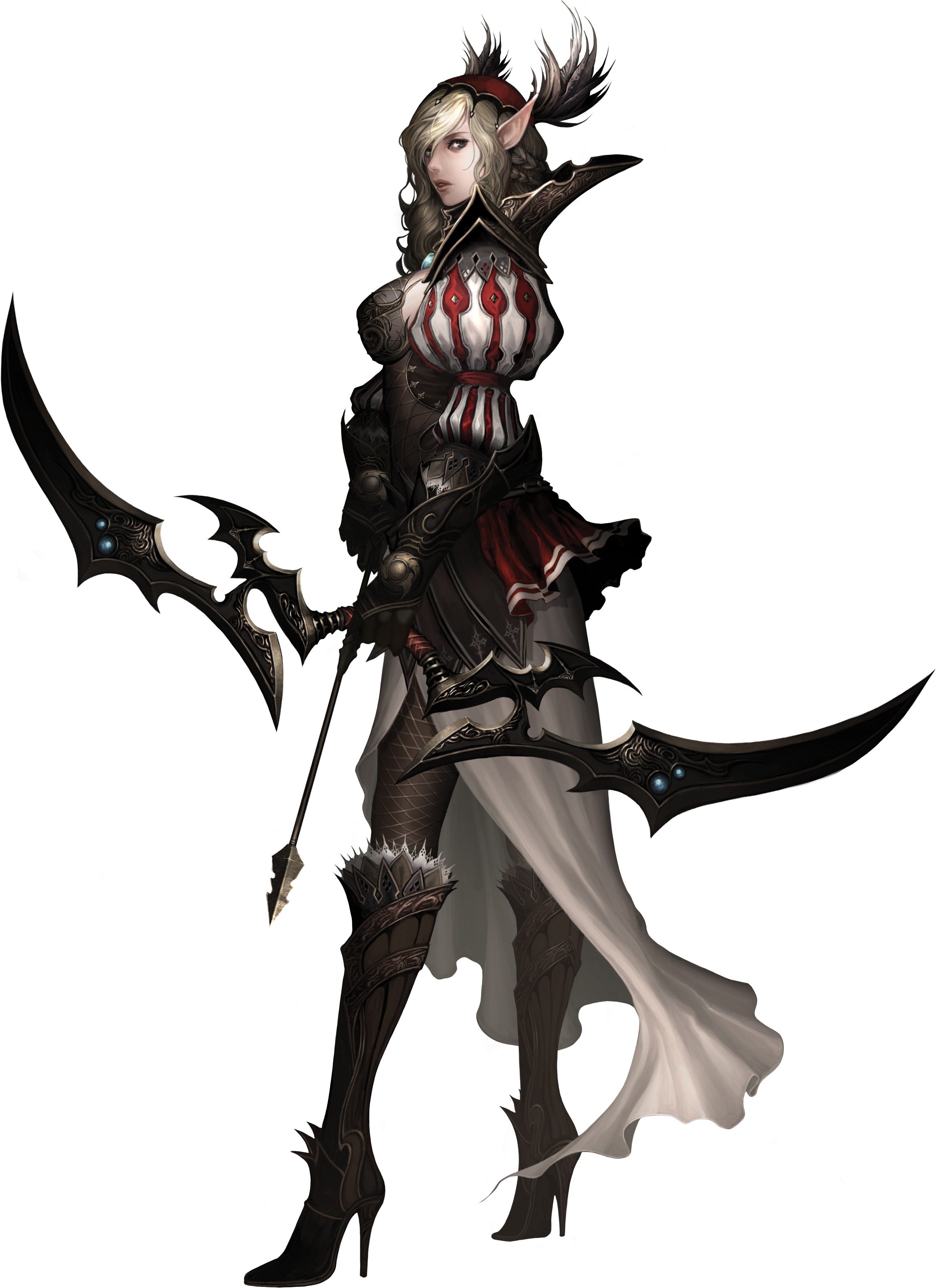 elf warrior with dual blades