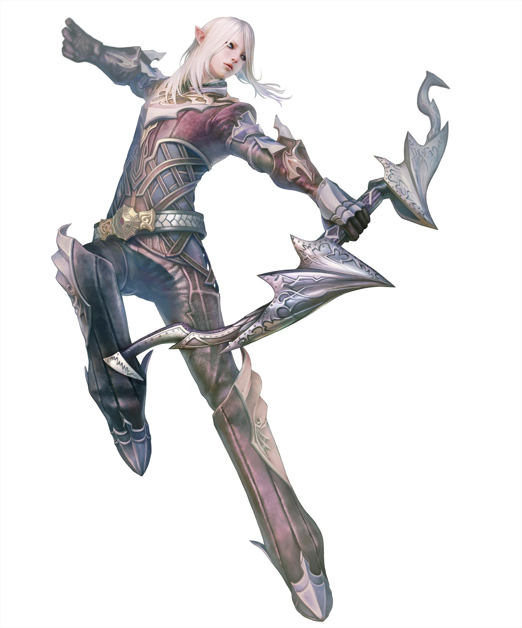 elf warrior with dual blades