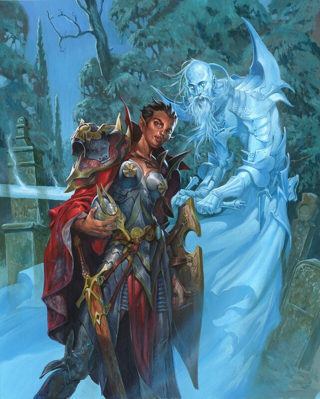Elf Warrior with Ghost