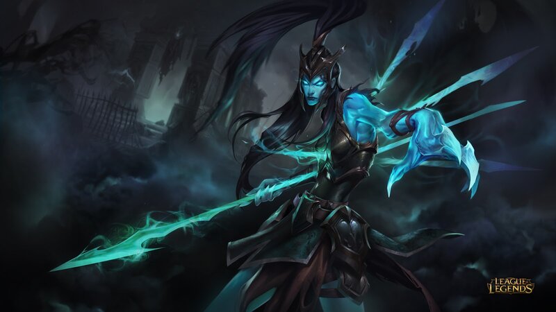 Elf Warrior with Glowing Weapon — Blue