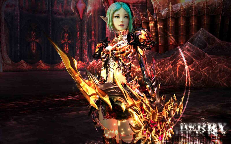 Elf Warrior with Golden Armor