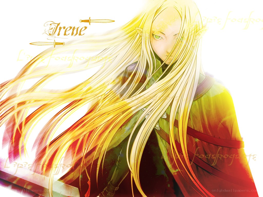 elf warrior with golden hair