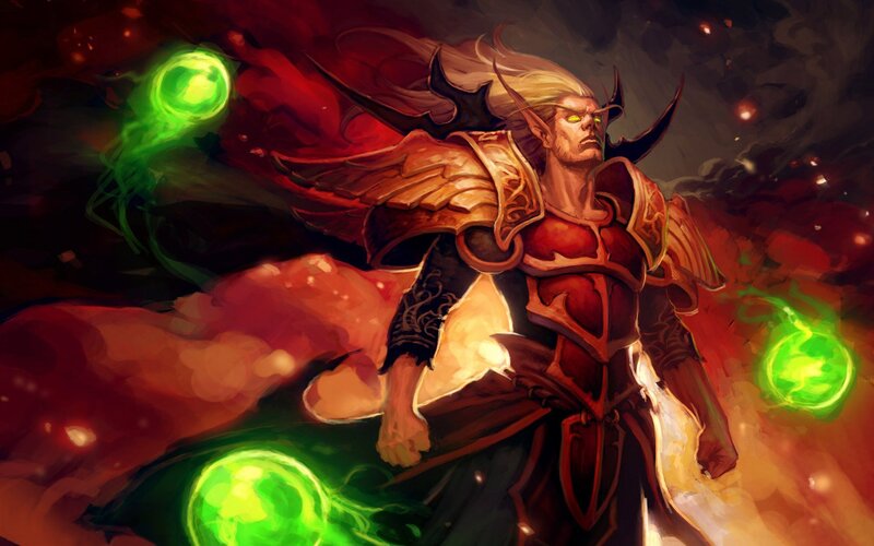 Elf Warrior with Green Orbs