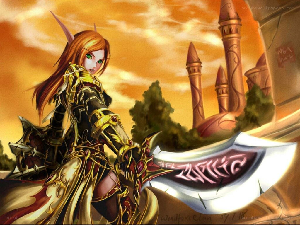 elf warrior with large sword