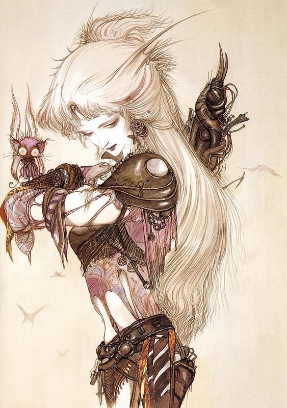 elf warrior with mechanical arm