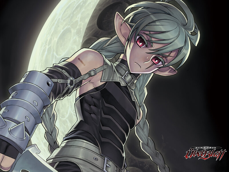Elf Warrior with Red Eyes