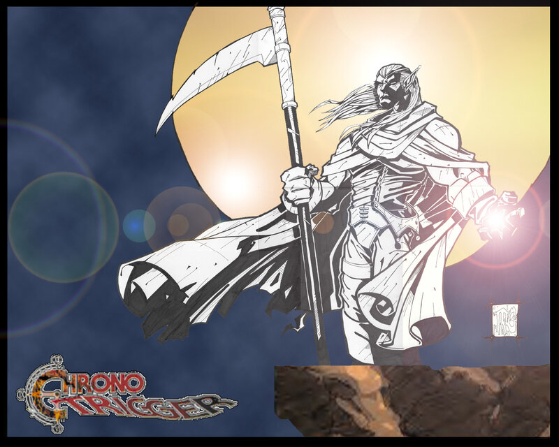 elf warrior with scythe