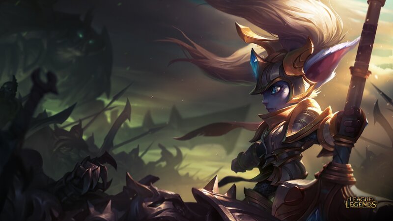 Elf Warrior with Spear — Purple, Dramatic, Sunset