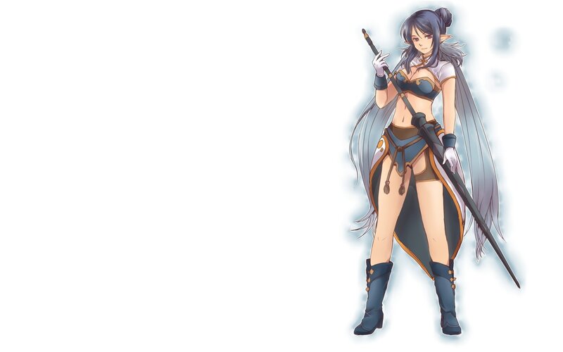 elf warrior with staff