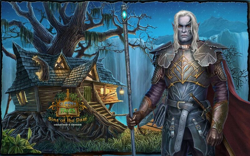 Elf Warrior with Staff — Blue, Dramatic, Night