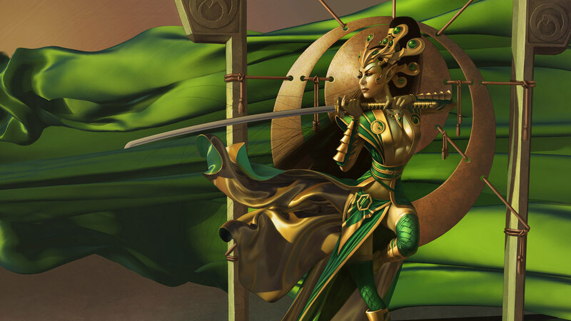 elf warrior with sword