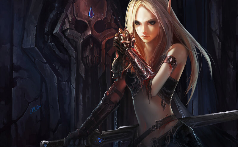 elf warrior with sword