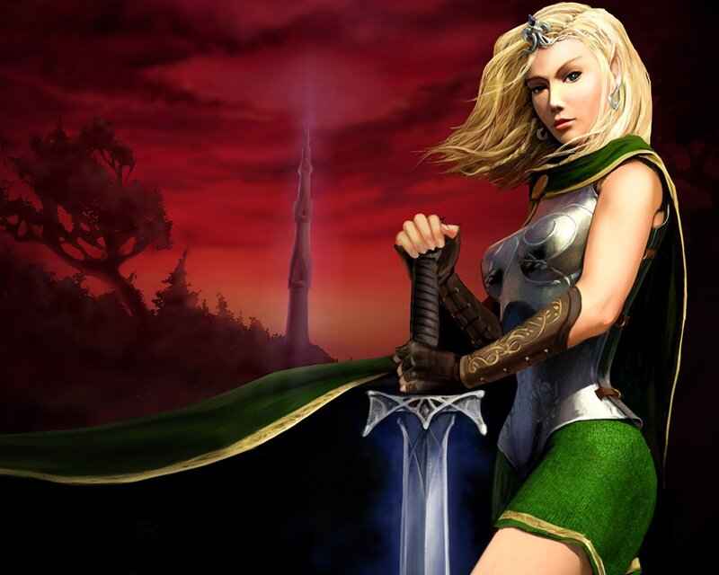 elf warrior with sword