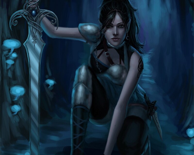elf warrior with sword