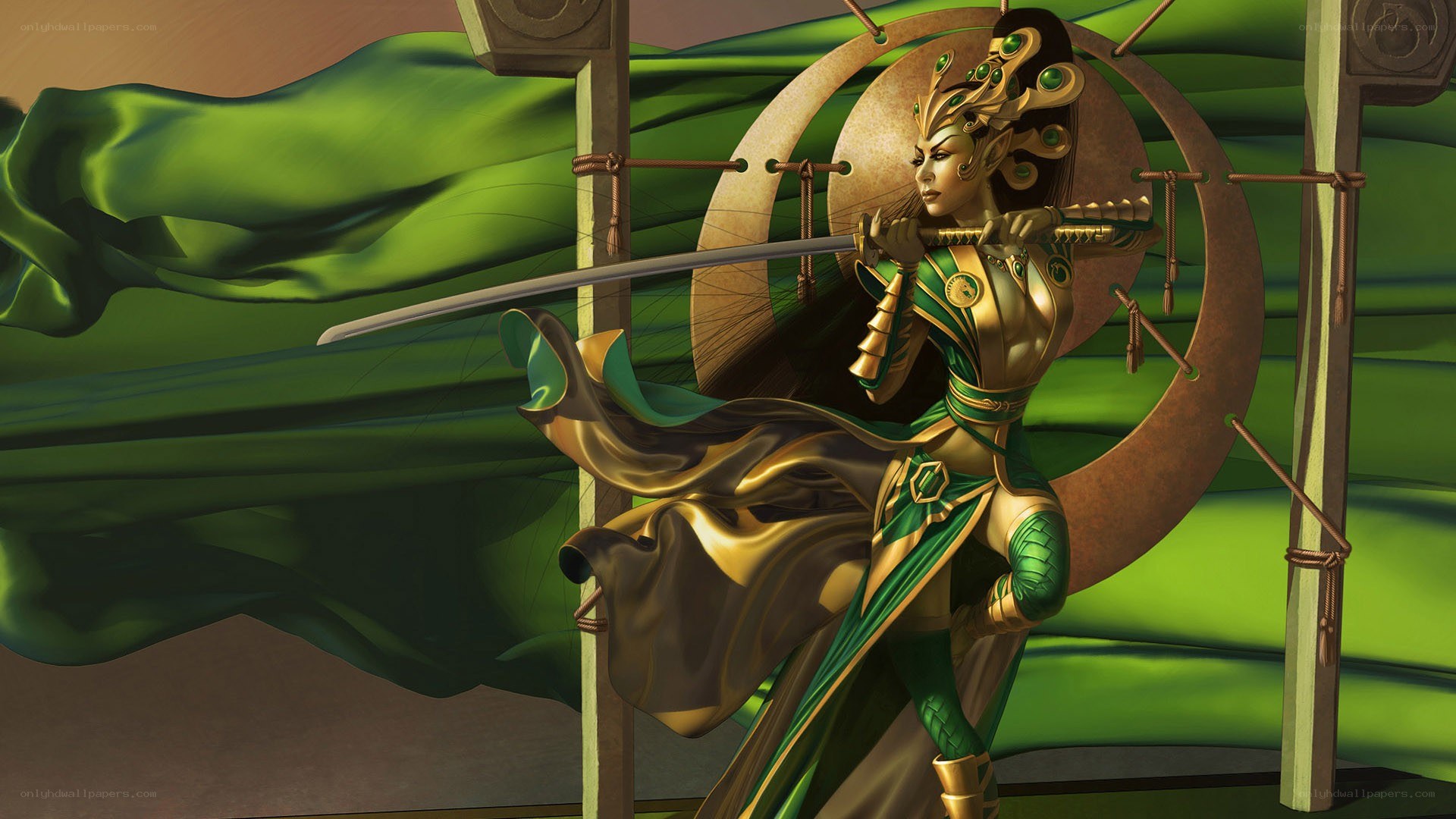 elf warrior with sword