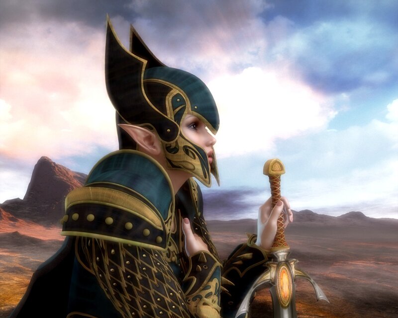 elf warrior with sword