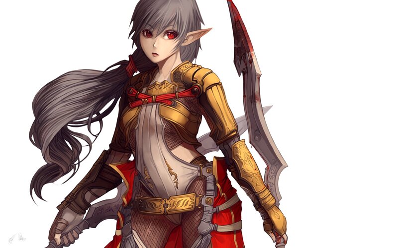 elf warrior with sword