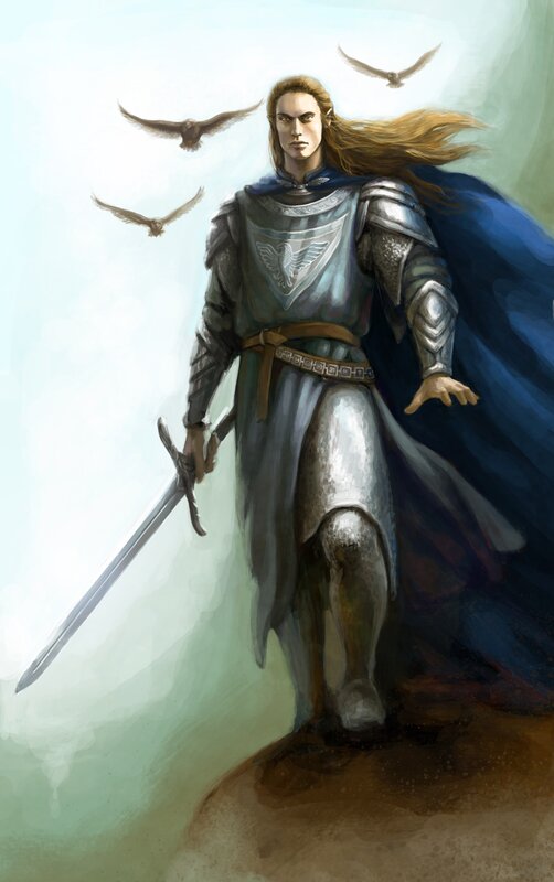 elf warrior with sword