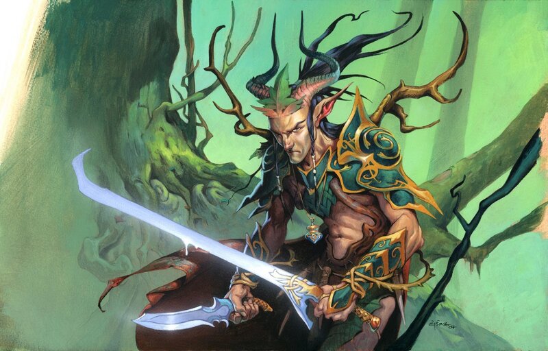 elf warrior with sword