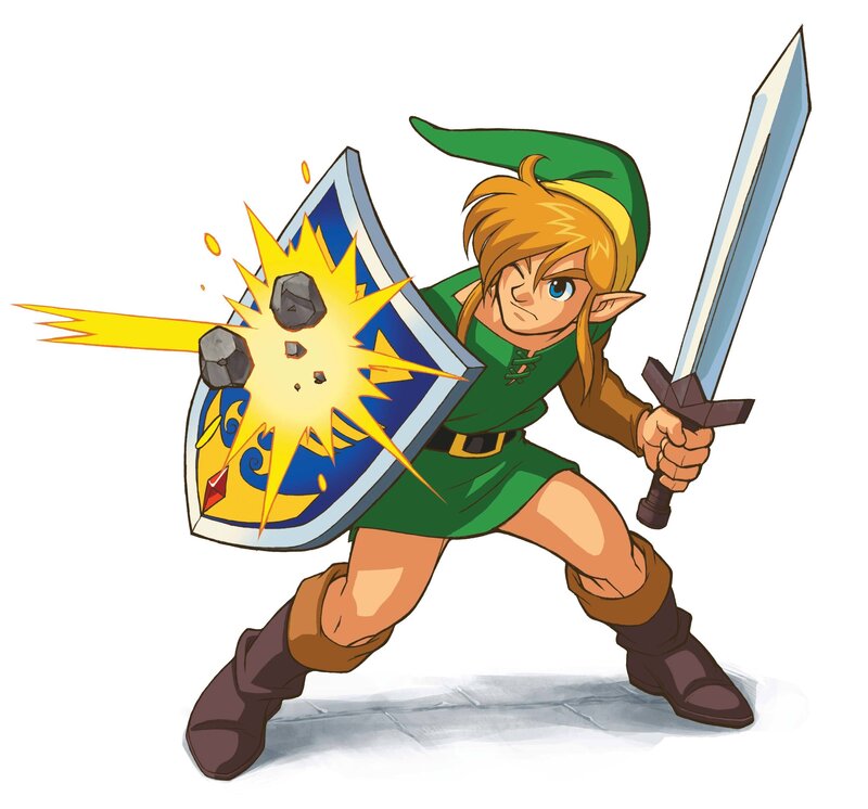 Elf Warrior with Sword — Green, Action