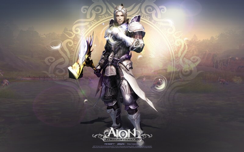 Elf Warrior with Sword — Purple, Dramatic, Sunset, Digital Art, Armor