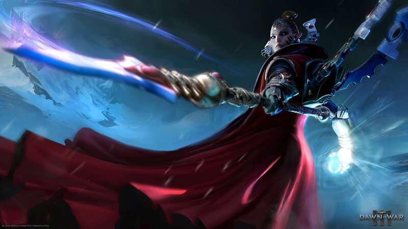 Elf Warrior with Sword — Red, Dramatic, Night, Digital Art, Red Cloak