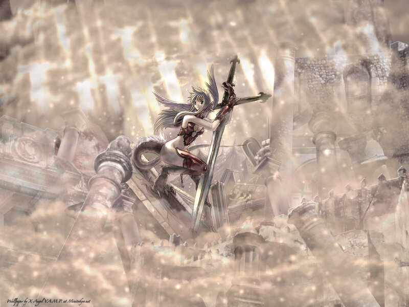 Elf Warrior with Sword — White