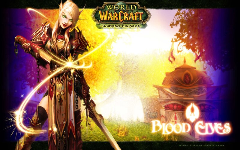 Elf Warrior with Sword — Yellow, Dramatic