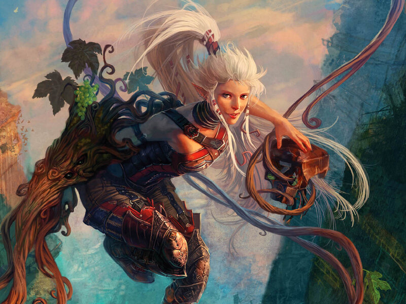 Elf Warrior with Vine