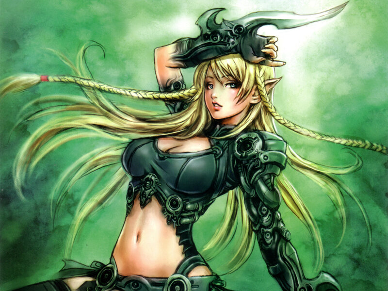 elf warrior with weapon