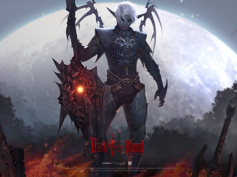 Elf Warrior with Weapon — Gray, Dramatic, Night