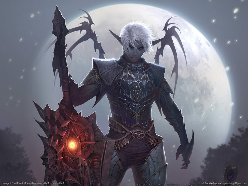 Elf Warrior with Weapon — Gray