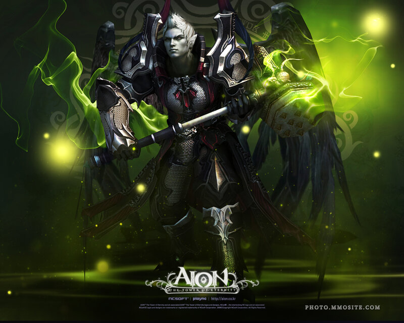 Elf Warrior with Wings — Green, Dramatic, Digital Art, Green Energy