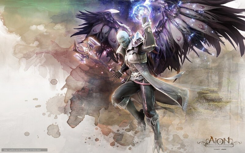 Elf Warrior with Wings — Purple, Dramatic