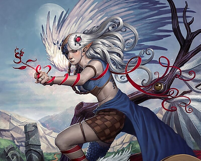 elf warrior with wings