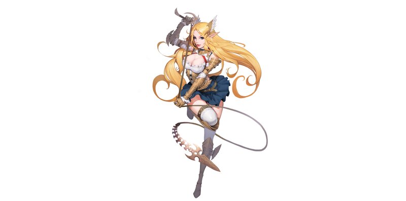 Elf Warrior Woman — Gold, Dynamic