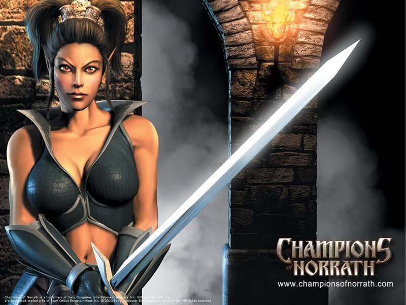Elf Warrior Woman — Gray, Dramatic