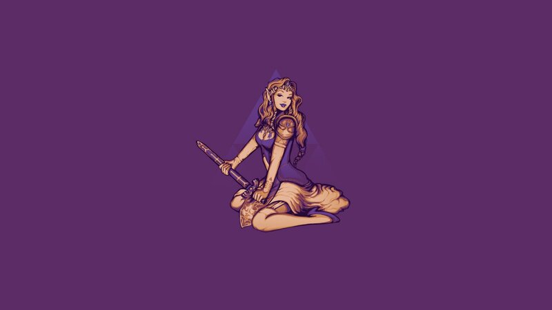 Elf Warrior Woman — Purple, Calm