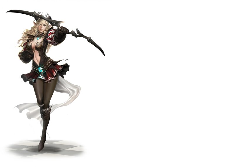 Elf Warrior Woman — White