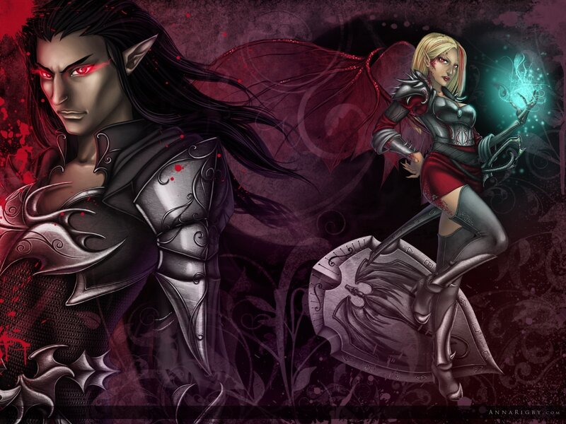 elf warriors in dark fantasy