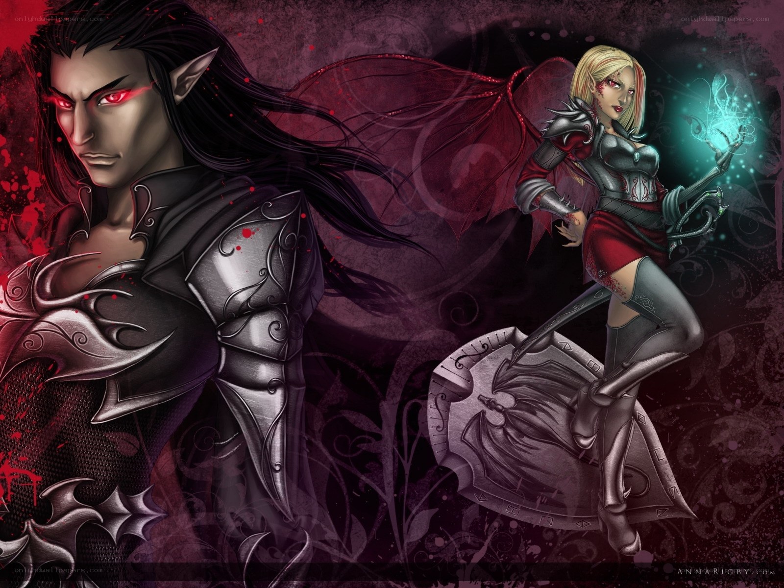 elf warriors in dark fantasy