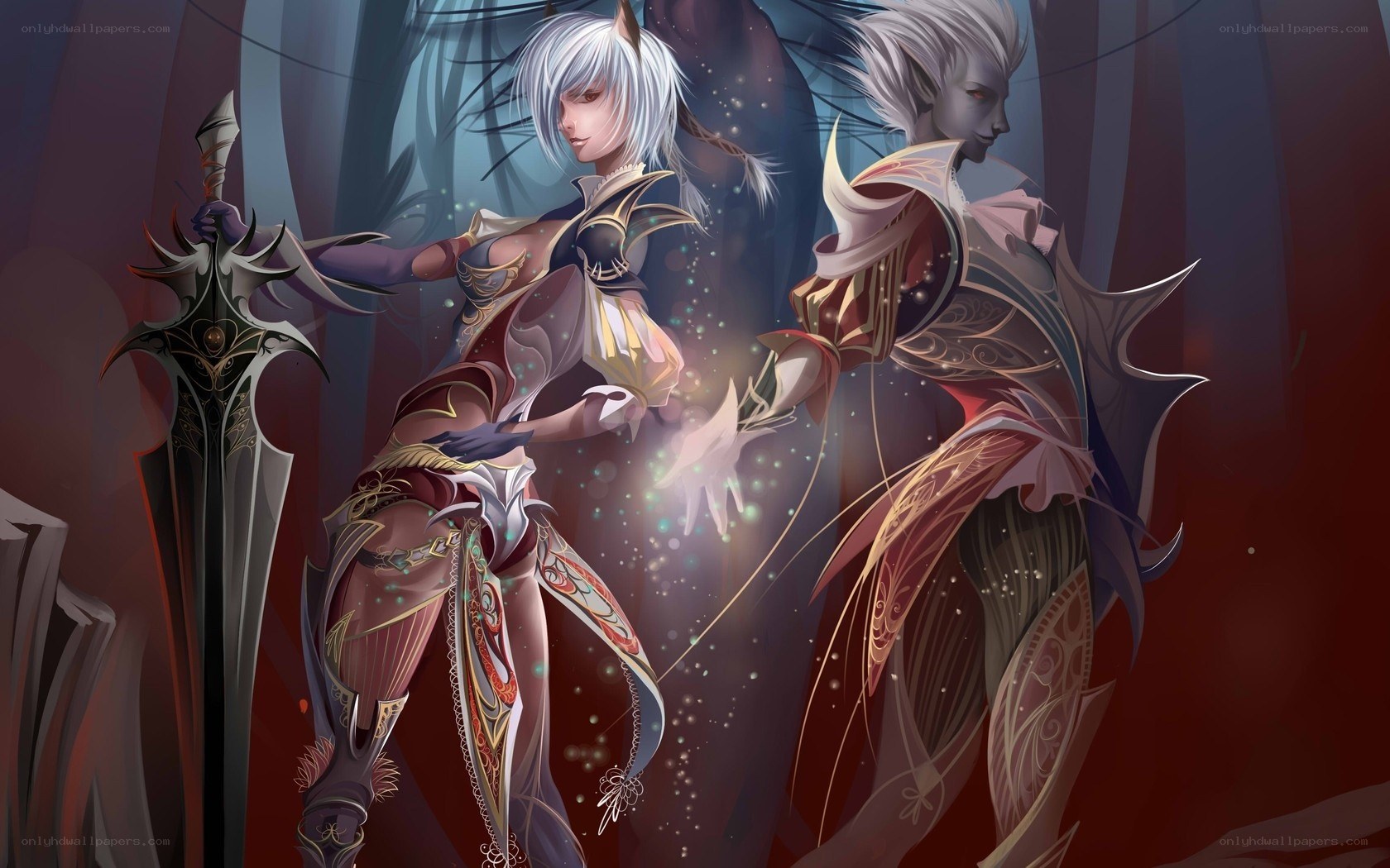 elf warriors in ornate armor