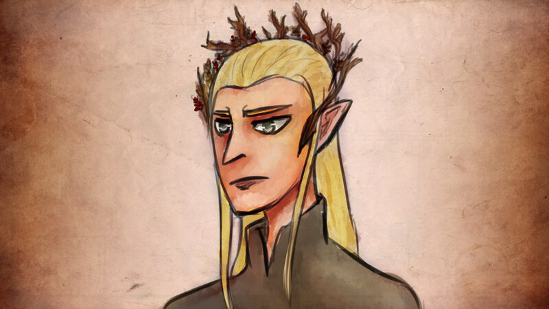 Elf with Antler Crown