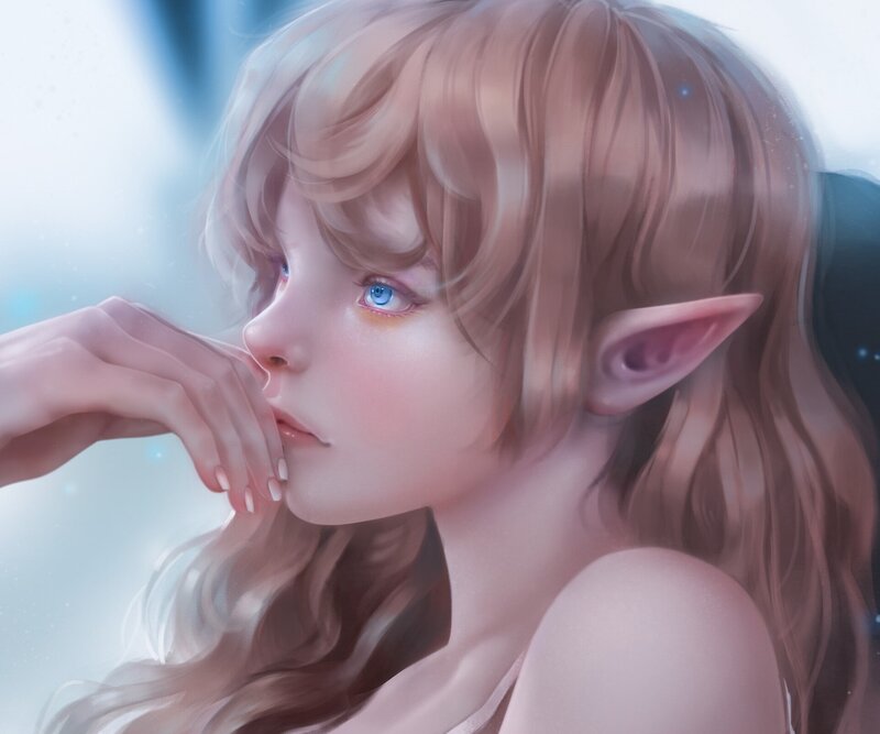 Elf with Blue Eyes — Pink